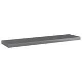 NNEVL Bookshelf Boards 8 pcs High Gloss Grey 40x10x1.5 cm Engineered Wood