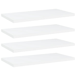NNEVL Bookshelf Boards 4 pcs White 40x20x1.5 cm Chipboard