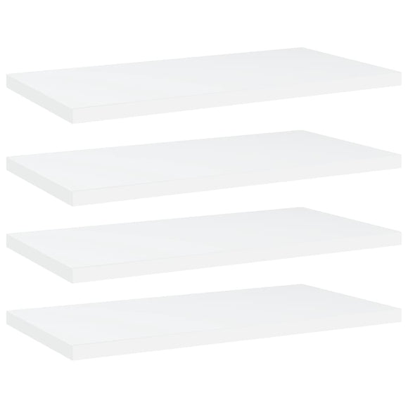 NNEVL Bookshelf Boards 4 pcs White 40x20x1.5 cm Chipboard