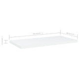 NNEVL Bookshelf Boards 4 pcs White 40x20x1.5 cm Chipboard