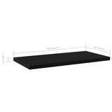 NNEVL Bookshelf Boards 4 pcs Black 40x20x1.5 cm Chipboard