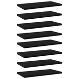 NNEVL Bookshelf Boards 8 pcs Black 40x20x1.5 cm Chipboard
