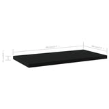 NNEVL Bookshelf Boards 8 pcs Black 40x20x1.5 cm Chipboard