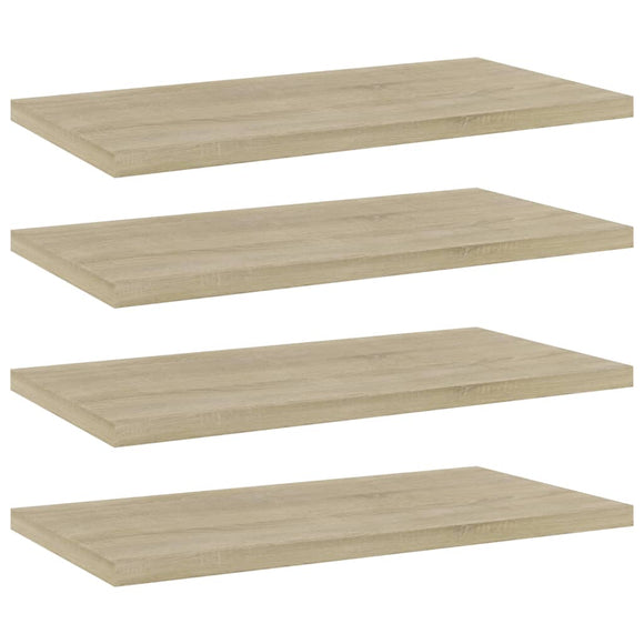 NNEVL Bookshelf Boards 4 pcs Sonoma Oak 40x20x1.5 cm Chipboard