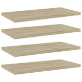 NNEVL Bookshelf Boards 4 pcs Sonoma Oak 40x20x1.5 cm Chipboard