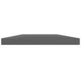 NNEVL Bookshelf Boards 4 pcs High Gloss Grey 40x20x1.5 cm Chipboard