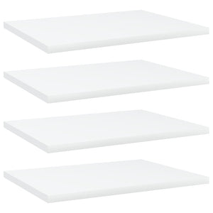 NNEVL Bookshelf Boards 4 pcs White 40x30x1.5 cm Chipboard