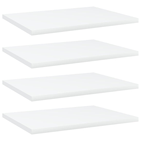 NNEVL Bookshelf Boards 4 pcs White 40x30x1.5 cm Chipboard