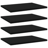 NNEVL Bookshelf Boards 4 pcs Black 40x30x1.5 cm Chipboard