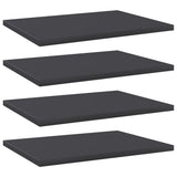 NNEVL Bookshelf Boards 4 pcs Grey 40x30x1.5 cm Chipboard