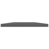 NNEVL Bookshelf Boards 4 pcs High Gloss Grey 40x30x1.5 cm Chipboard