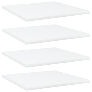NNEVL Bookshelf Boards 4 pcs White 40x40x1.5 cm Chipboard