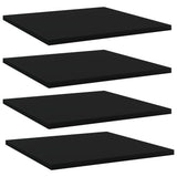 NNEVL Bookshelf Boards 4 pcs Black 40x40x1.5 cm Chipboard