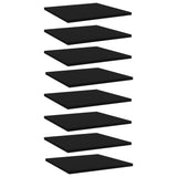 NNEVL Bookshelf Boards 8 pcs Black 40x40x1.5 cm Engineered Wood