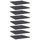 NNEVL Bookshelf Boards 8 pcs Grey 40x40x1.5 cm Engineered Wood