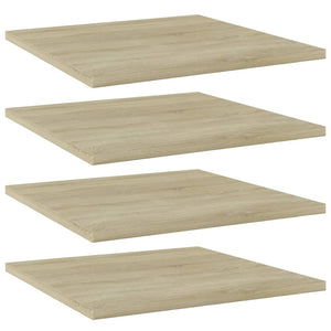 NNEVL Bookshelf Boards 4 pcs Sonoma Oak 40x40x1.5 cm Chipboard