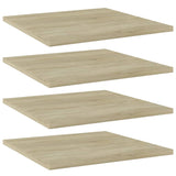 NNEVL Bookshelf Boards 4 pcs Sonoma Oak 40x40x1.5 cm Chipboard