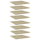 NNEVL Bookshelf Boards 8 pcs Sonoma Oak 40x40x1.5 cm Engineered Wood