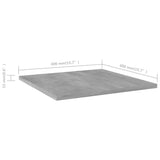 NNEVL Bookshelf Boards 4 pcs Concrete Grey 40x40x1.5 cm Chipboard