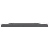 NNEVL Bookshelf Boards 4 pcs High Gloss Grey 40x40x1.5 cm Engineered Wood