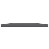NNEVL Bookshelf Boards 8 pcs High Gloss Grey 40x40x1.5 cm Engineered Wood