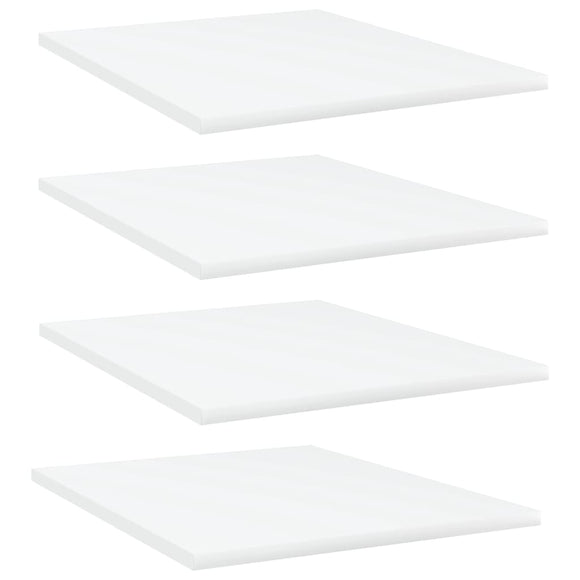 NNEVL Bookshelf Boards 4 pcs White 40x50x1.5 cm Chipboard