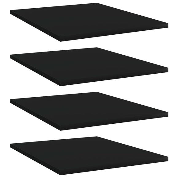 NNEVL Bookshelf Boards 4 pcs Black 40x50x1.5 cm Chipboard