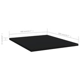 NNEVL Bookshelf Boards 8 pcs Black 40x50x1.5 cm Engineered Wood