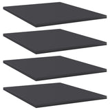 NNEVL Bookshelf Boards 4 pcs Grey 40x50x1.5 cm Chipboard