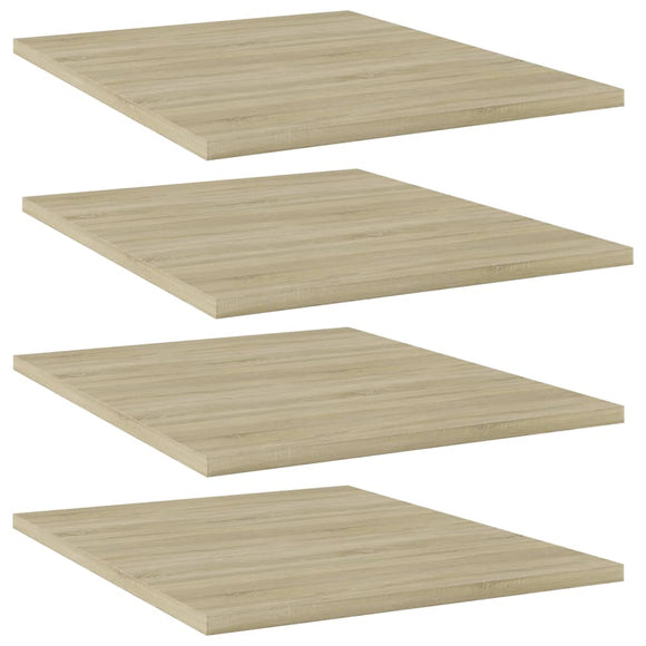NNEVL Bookshelf Boards 4 pcs Sonoma Oak 40x50x1.5 cm Chipboard