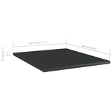 NNEVL Bookshelf Boards 4 pcs High Gloss Black 40x50x1.5 cm Chipboard