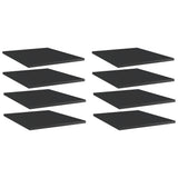 NNEVL Bookshelf Boards 8 pcs High Gloss Black 40x50x1.5 cm Engineered Wood