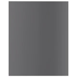 NNEVL Bookshelf Boards 4 pcs High Gloss Grey 40x50x1.5 cm Engineered Wood