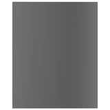 NNEVL Bookshelf Boards 8 pcs High Gloss Grey 40x50x1.5 cm Engineered Wood