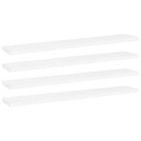 NNEVL Bookshelf Boards 4 pcs White 60x10x1.5 cm Chipboard