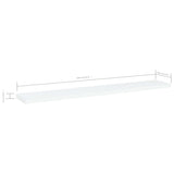 NNEVL Bookshelf Boards 4 pcs White 60x10x1.5 cm Chipboard