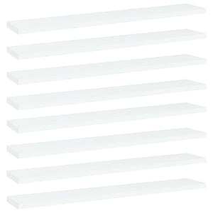 NNEVL Bookshelf Boards 8 pcs White 60x10x1.5 cm Chipboard