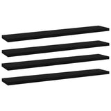 NNEVL Bookshelf Boards 4 pcs Black 60x10x1.5 cm Chipboard