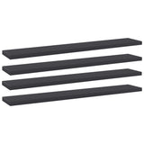 NNEVL Bookshelf Boards 4 pcs Grey 60x10x1.5 cm Chipboard