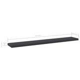 NNEVL Bookshelf Boards 4 pcs Grey 60x10x1.5 cm Chipboard