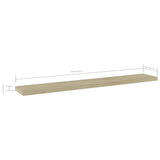 NNEVL Bookshelf Boards 8 pcs Sonoma Oak 60x10x1.5 cm Chipboard