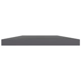NNEVL Bookshelf Boards 4 pcs High Gloss Grey 60x10x1.5 cm Chipboard