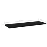 NNEVL Bookshelf Boards 4 pcs Black 60x20x1.5 cm Chipboard