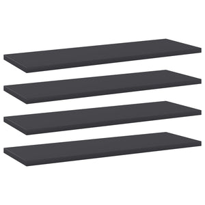 NNEVL Bookshelf Boards 4 pcs Grey 60x20x1.5 cm Chipboard