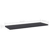 NNEVL Bookshelf Boards 4 pcs Grey 60x20x1.5 cm Chipboard