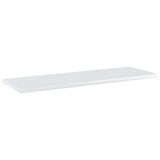 NNEVL Bookshelf Boards 4 pcs High Gloss White 60x20x1.5 cm Chipboard
