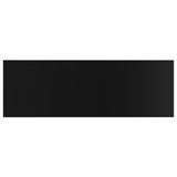 NNEVL Bookshelf Boards 4 pcs High Gloss Black 60x20x1.5 cm Chipboard