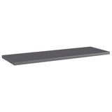 NNEVL Bookshelf Boards 4 pcs High Gloss Grey 60x20x1.5 cm Chipboard