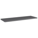 NNEVL Bookshelf Boards 8 pcs High Gloss Grey 60x20x1.5 cm Engineered Wood