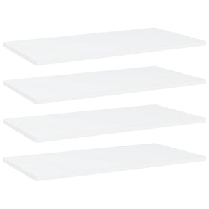 NNEVL Bookshelf Boards 4 pcs White 60x30x1.5 cm Chipboard